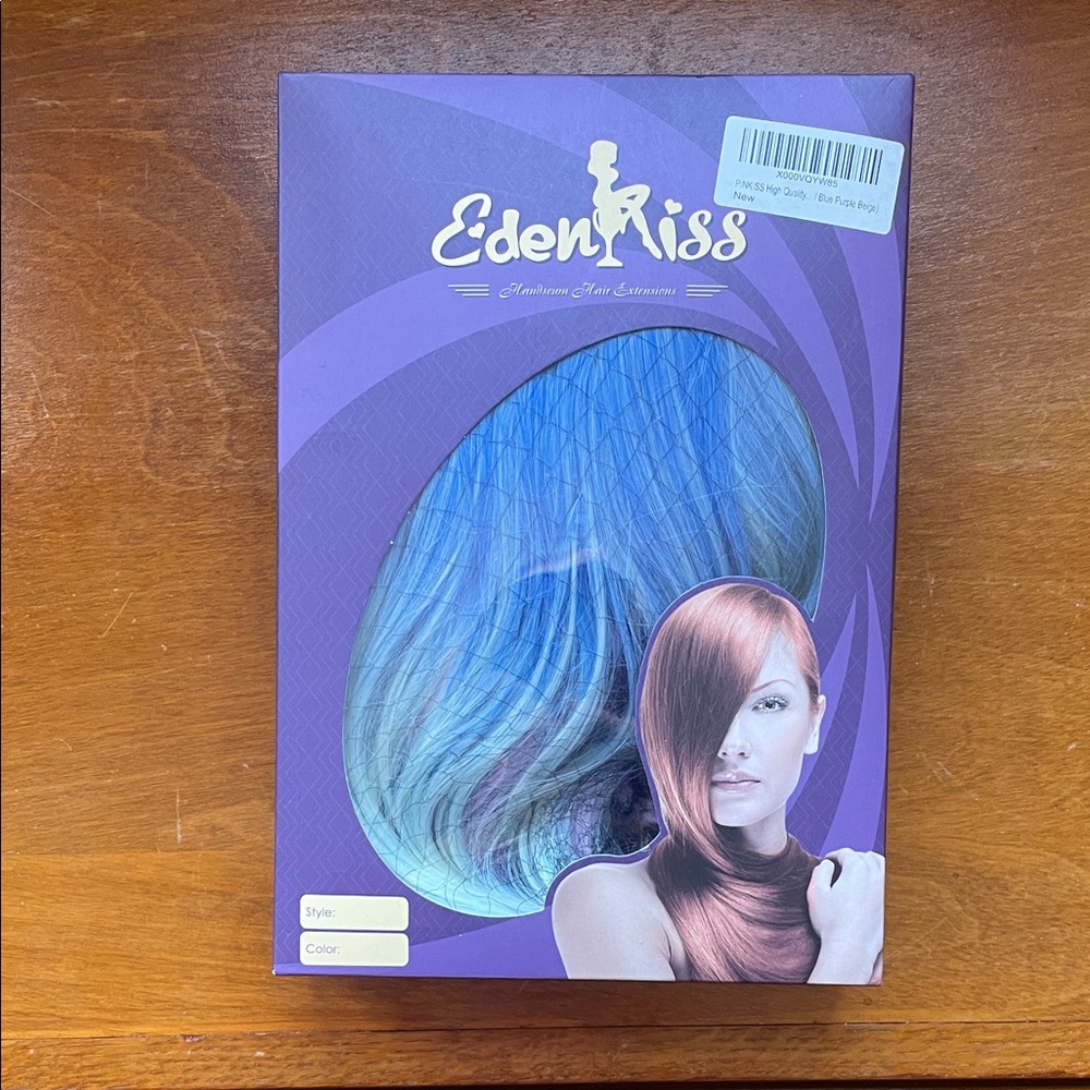 Wig - New in Box! EdenKiss Blue/Purple/Beige